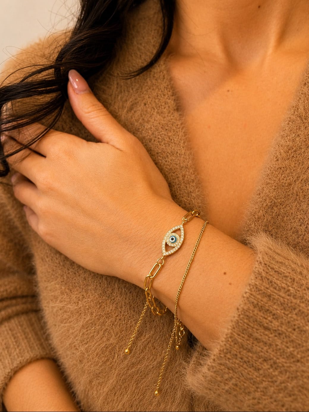 Evil Eye Pave Bracelet