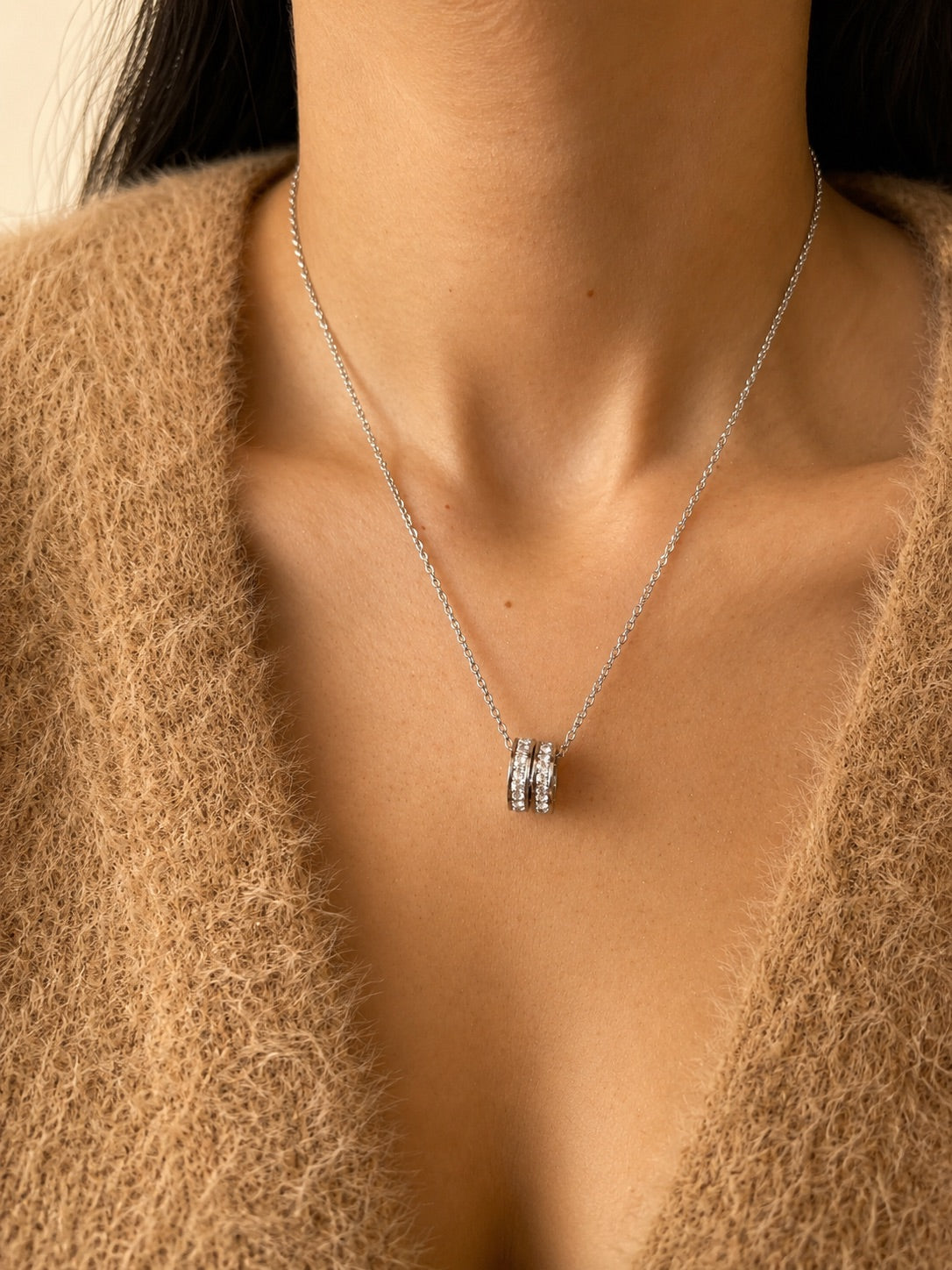 Halo Necklace | Silver