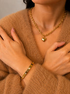 Dot Bangle |  Silver