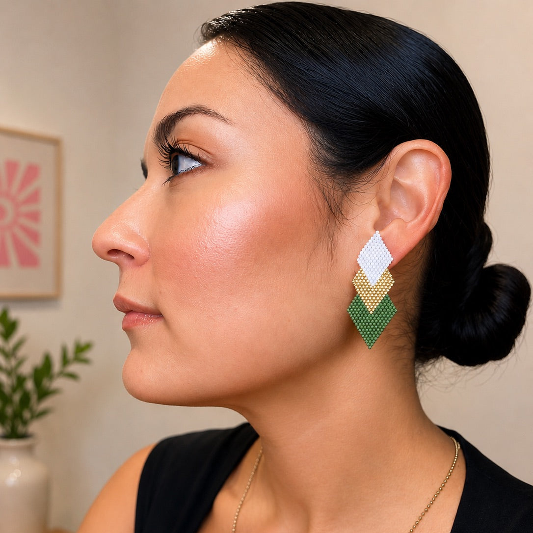 Emerald Cascade Earrings