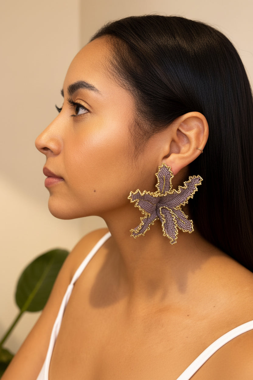 Maxi Orchids Earrings