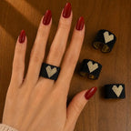 Heritage Miyuki Ring | Gold & Red Heart