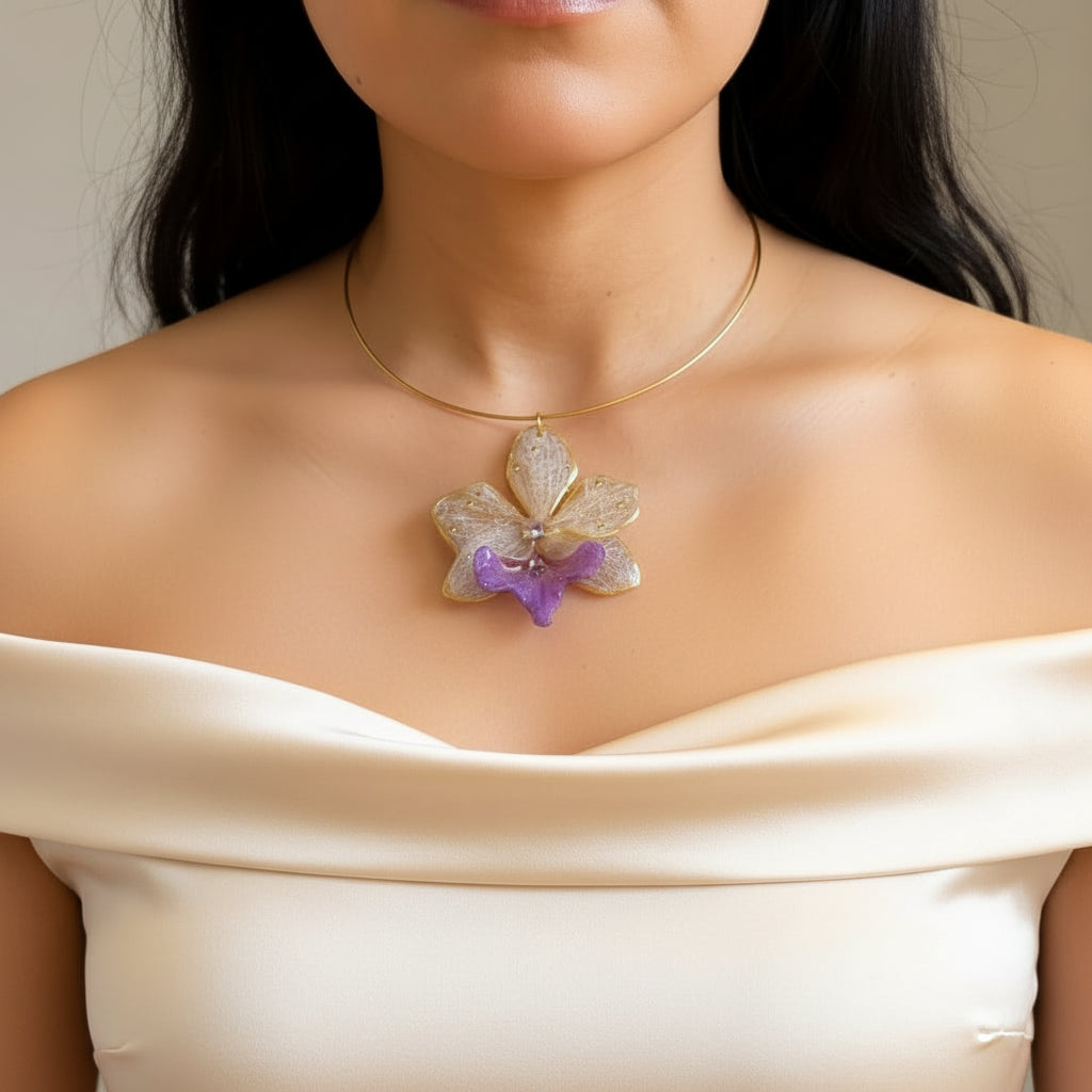 Botanical Bloom Choker | Violet