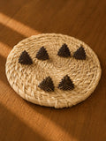 Bronze Triangle Miyuki Studs