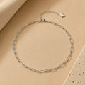 Paperclip Chain Necklace – Silver