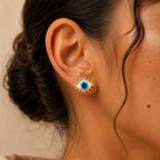 Evil Eye Miyuki Studs