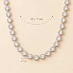 Halo Zircon Necklace