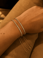 Golden Tennis Bracelet