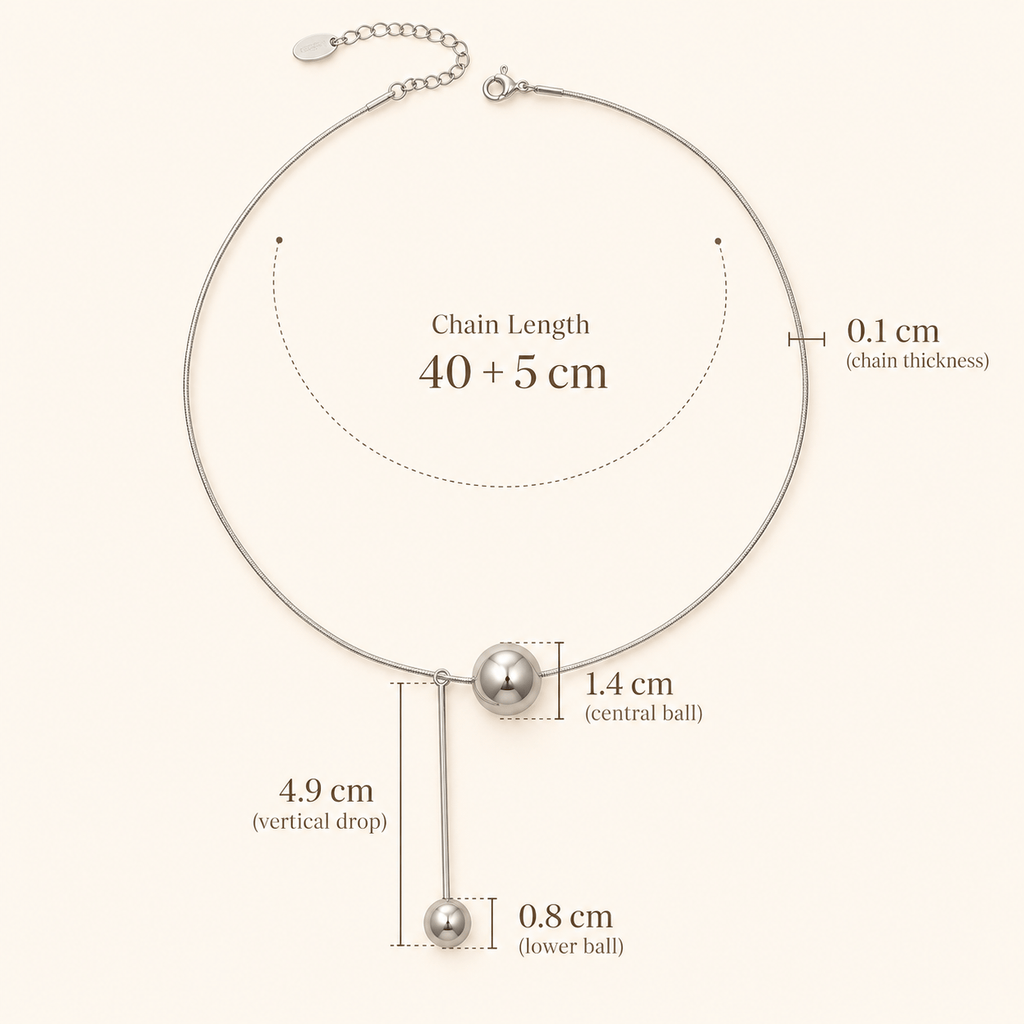 Orbit Drop Necklace