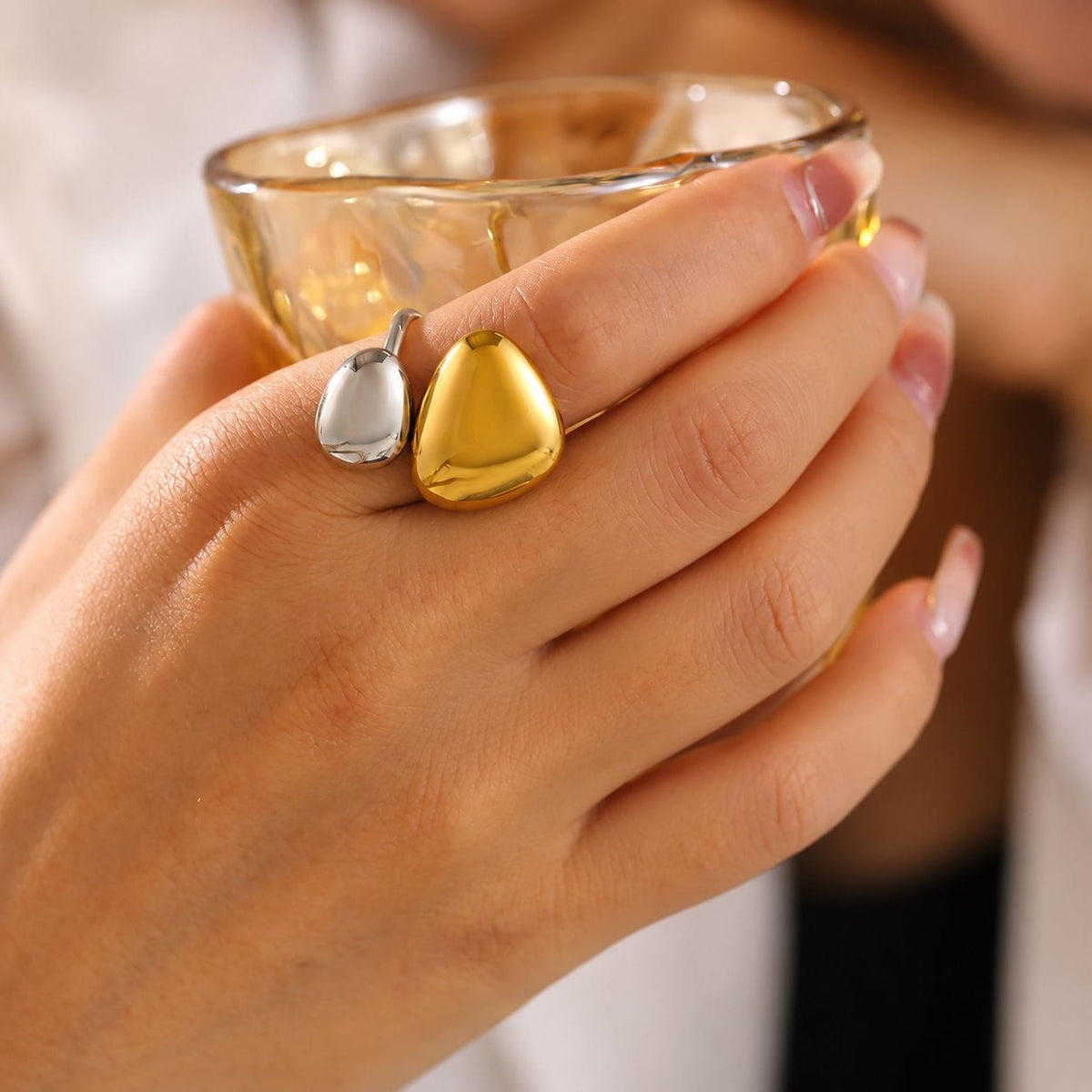 Onda Mixed Metals Ring