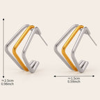 Edge Mixed Metals Hoops