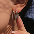 Edge Mixed Metals Hoops