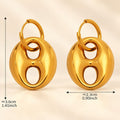 Bean Link Drop Earrings
