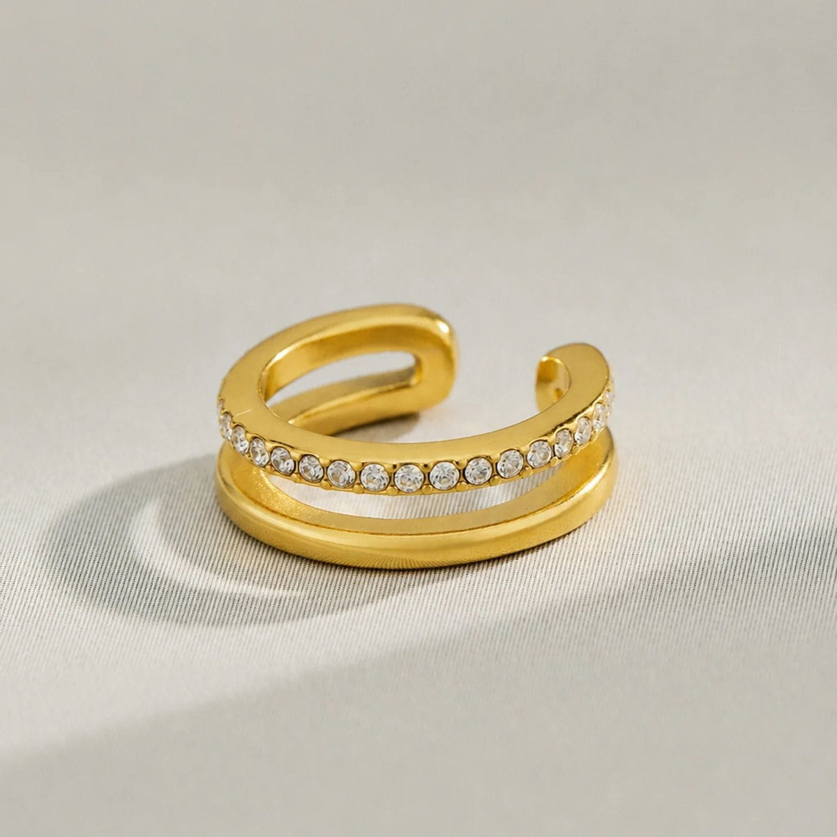 Halo Pavé Ear Cuff