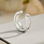 Halo Pavé Ear Cuff