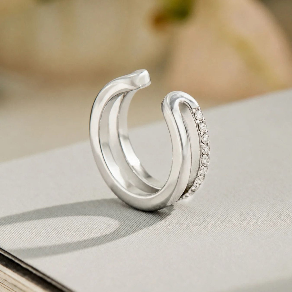 Halo Pavé Ear Cuff