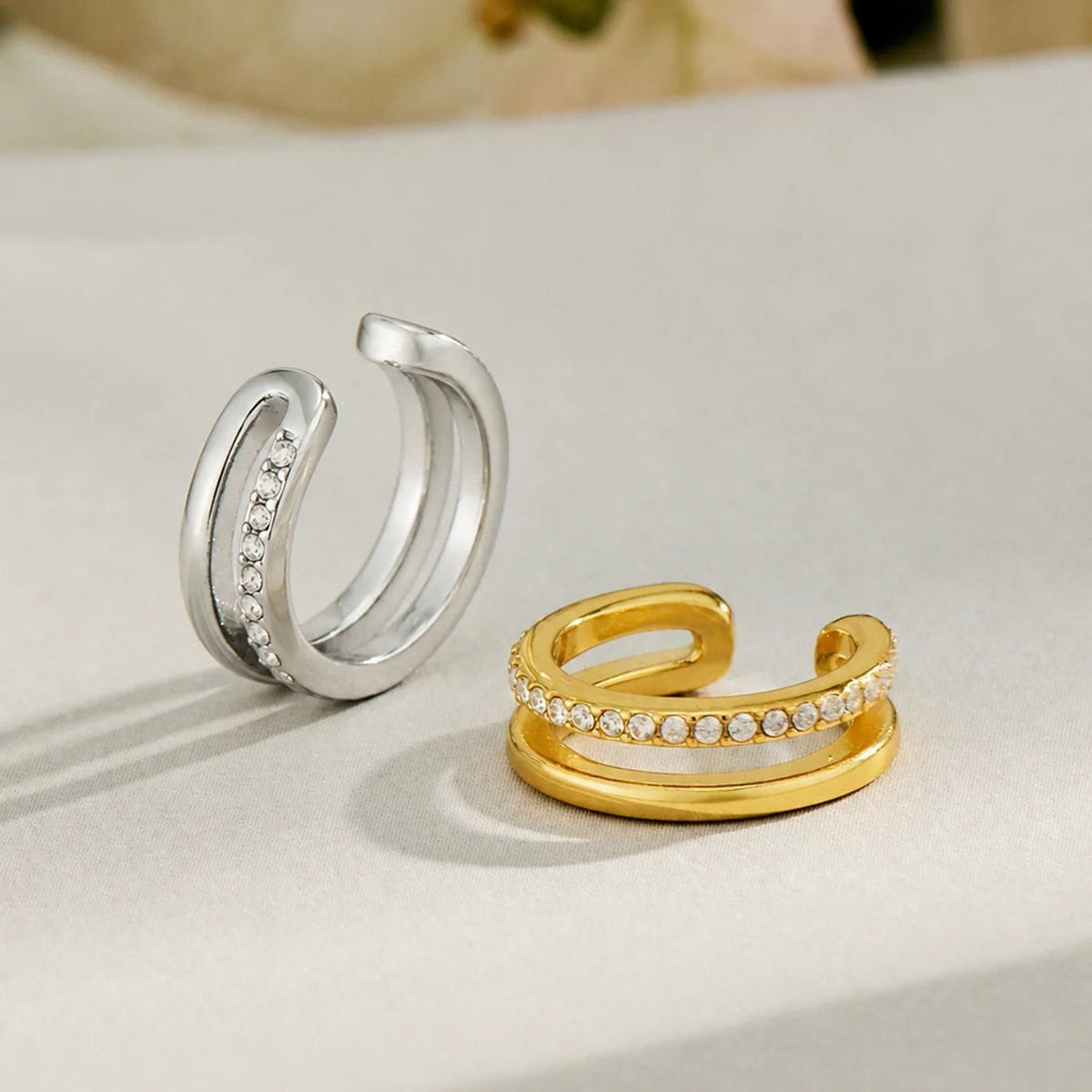 Halo Pavé Ear Cuff