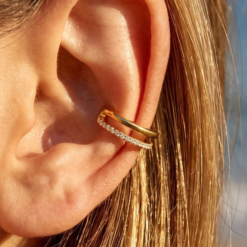 Halo Pavé Ear Cuff