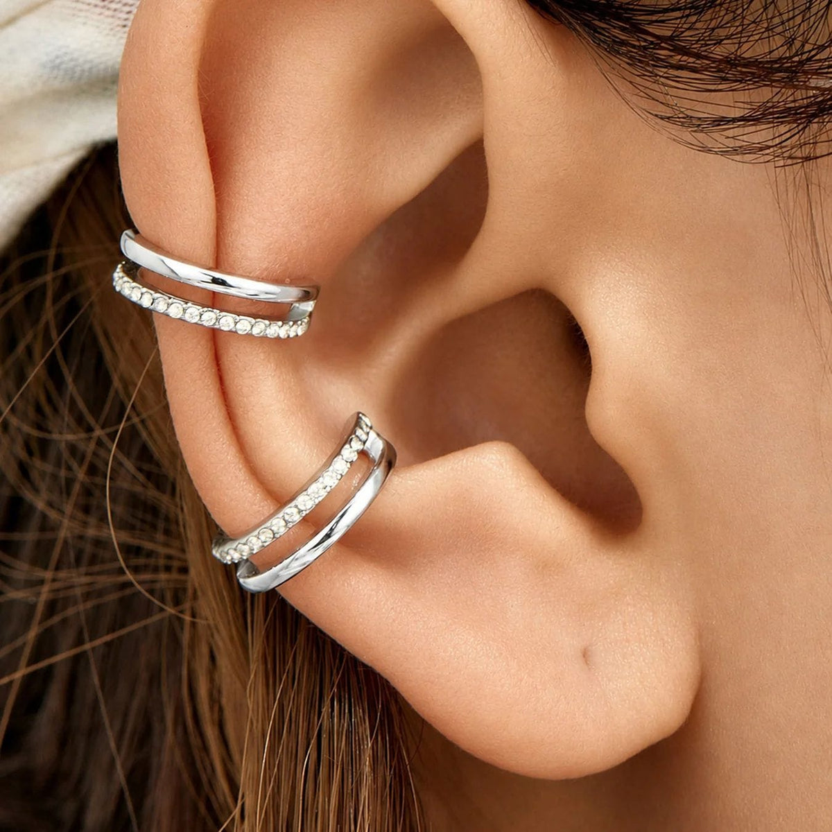 Halo Pavé Ear Cuff
