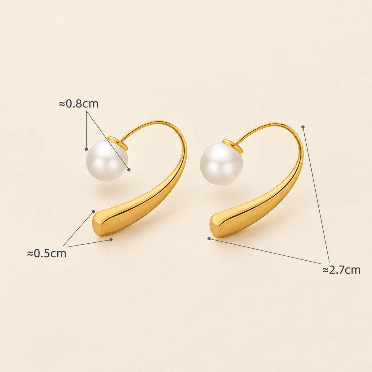 Pearl Sweep Earrings