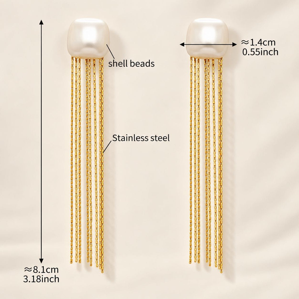 Shell Cascade Earrings