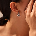 Sculpted Loop Stud Earrings