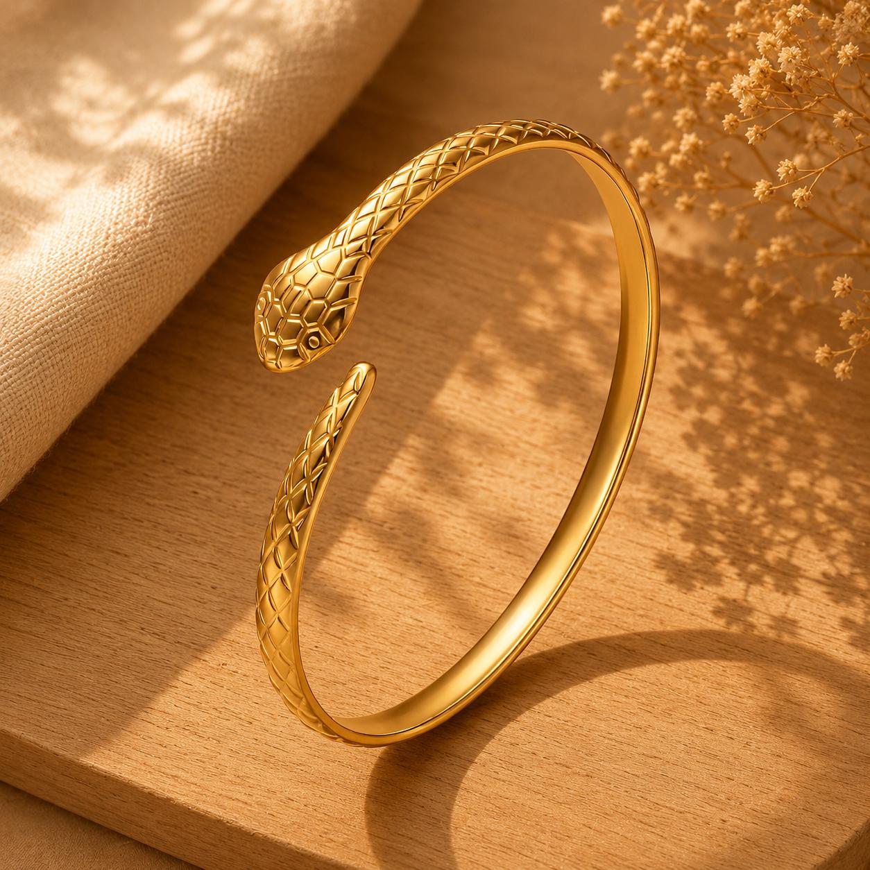 Golden Snake Bracelet