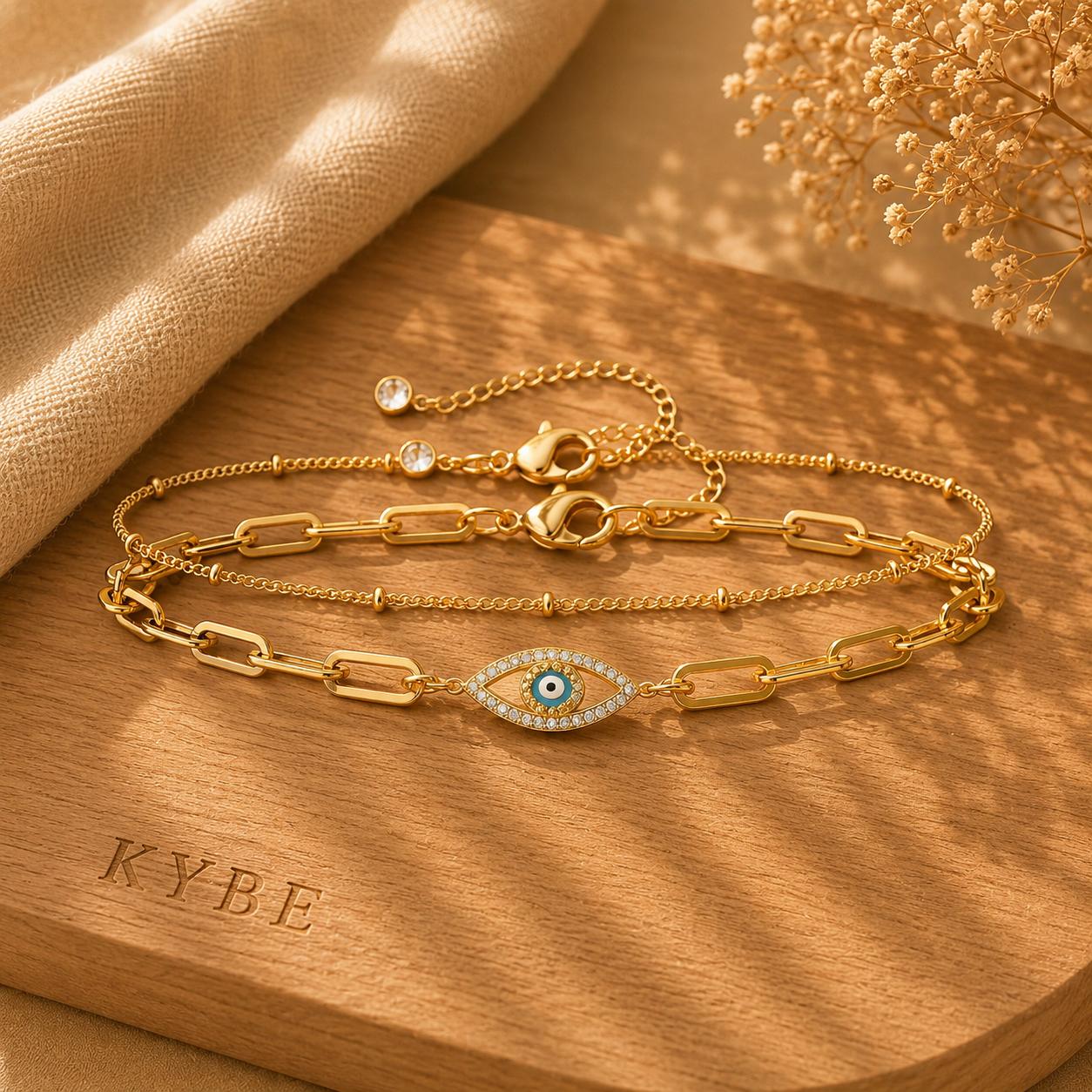 Evil Eye Pave Bracelet