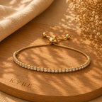 Golden Tennis Bracelet