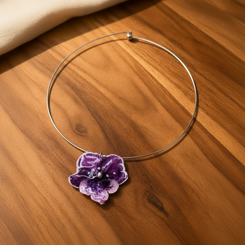 Botanical Bloom Choker | Violet