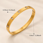 Dot Bangle |  Gold