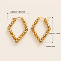 Beaded Drop Hoops