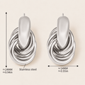 Sculpted Loop Stud Earrings